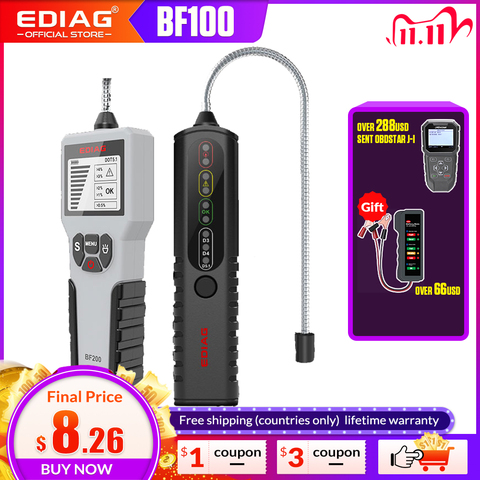 EDIAG-probador de líquido de frenos BF100 BF200 LED, para DOT3/DOT4/DOT5.1, probador de líquido de frenos BF 100, pluma de control de calidad de aceite de freno preciso ► Foto 1/6