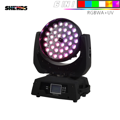 De alta calidad de la pantalla táctil 36x18W RGBWA lavado UV 6in1 LED de Zoom luz Wash con cabeza móvil proyector perfecto para DJ Fiesta Disco y el club nocturno ► Foto 1/6