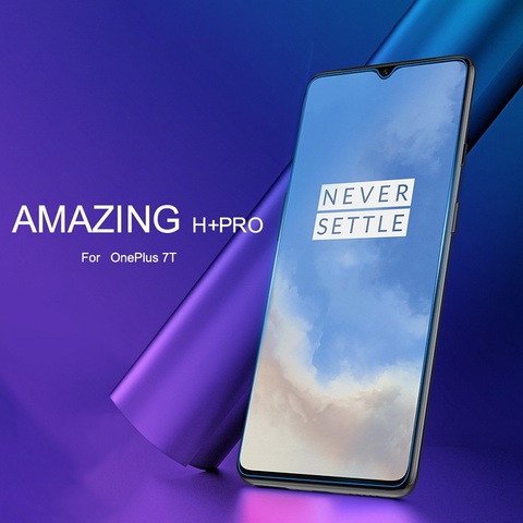 OnePlus 7 Protector de pantalla de vidrio 6,41 ''NILLKIN increíble H/H + PRO/XD + 9H uno 7 más Protector de vidrio templado de OnePlus 6T uno más ► Foto 1/6