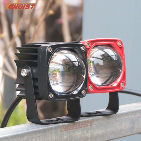 Proyector de luz LED antiniebla para motocicleta, luz blanca y ámbar de 2,2 pulgadas, 2 en 1, vista panorámica, para ATV, coche, SUV, todoterreno, 12V y 24V ► Foto 1/6