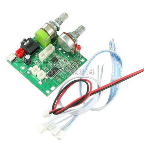 Amplificador de Audio de doble canal DC 5V, 20W, 2,1, Clase D, estéreo envolvente 3D, placa amplificadora de potencia, módulo amplificador para Arduino ► Foto 1/4