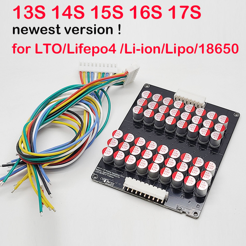 Lifepo4-ECUALIZADOR DE EQUILIBRIO activo, equilibrador de iones de litio LFP, 15S, 16S, 17S, 6A, transferencia de energía BMS, 48V, 60V, 1A, 3A, 5A ► Foto 1/6