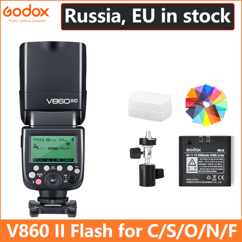 Godox Ving V860 II V860II Speedlite de batería Li-Ion rápido flash HSS para Sony A7 A7S A7R para Nikon Canon para Olympus Fuji ► Foto 1/6