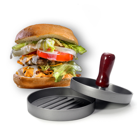 Prensa de hamburguesas antiadherente, molde para hamburguesa, Ideal para barbacoa, accesorios esenciales de cocina y parrilla ► Foto 1/6