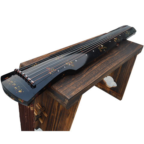 Guqin-Lira de estilo chino Fuxi /ZhongNi HunDun, instrumento Musical chino de 7 cuerdas con cremallera antigua, Guqin, enviar libro de estudio ► Foto 1/6