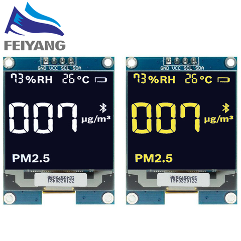 Módulo de pantalla de protección OLED, 1,5 pulgadas, 1,5 pulgadas, 128x128, blanco/amarillo, para Raspberry Pi, STM32, Arduino ► Foto 1/5