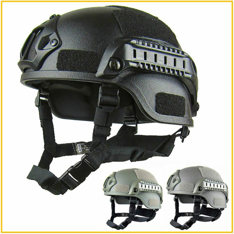 Casco táctico ligero de alta calidad, protección para Airsoft MH, SWAT, Paintball CS y actividades al aire libre, modelo MICH2000 ► Foto 1/6