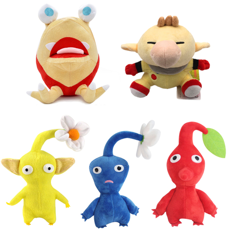 Pikmin-peluches de flores para niños, juguetes de 15-28cm, 5 estilos, Capitán Olimar, Bulborb, Amarillo/azul/rojo ► Foto 1/6