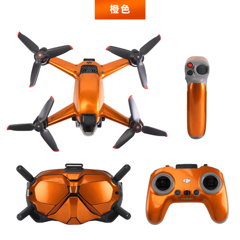 Carcasa protectora para Dron DJI FPV, pegatina fluorescente de lujo, cubierta de piel, pegatina impermeable, repuesto para DJI FPV ► Foto 1/6