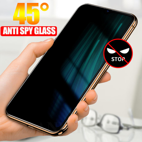 Anti-espía de vidrio templado para Xiaomi Redmi Nota 9 S 9 7 8 Pro 8T 8A K30 Mi A3 9T Pro 9 SE Lite Protector de pantalla de privacidad Poco F2 Pro ► Foto 1/6