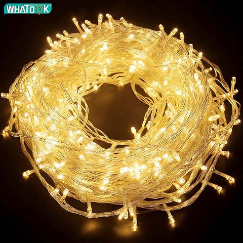 Luces LED de cadena de hadas de 220V 10m 30m 50m árbol de Navidad de 100m decoración de boda guirnaldas impermeables lámpara de exterior de interior ► Foto 1/6