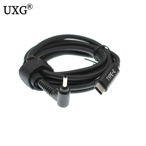 Tipo C a dc 3,0x1,0*3,0*1,0mm macho convertidor USB C de Cable de carga de Cable para Acer Aspire V 19V adaptador de corriente para portátil 1,5 m 5f ► Foto 1/6