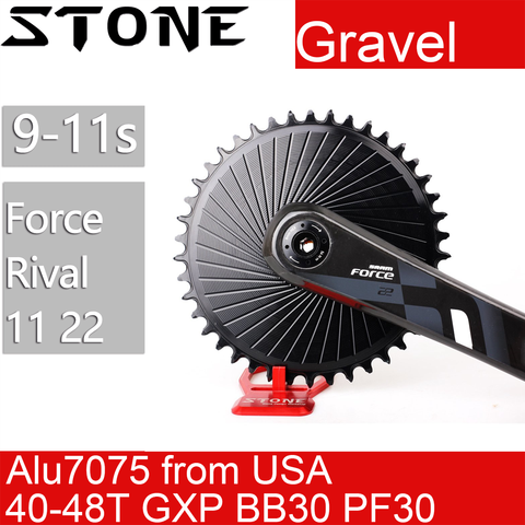 Plato de piedra para grava Rival Force 11 22, soporte directo DM, plato dentado para cadena Sram AXS GXP BB30 ► Foto 1/6