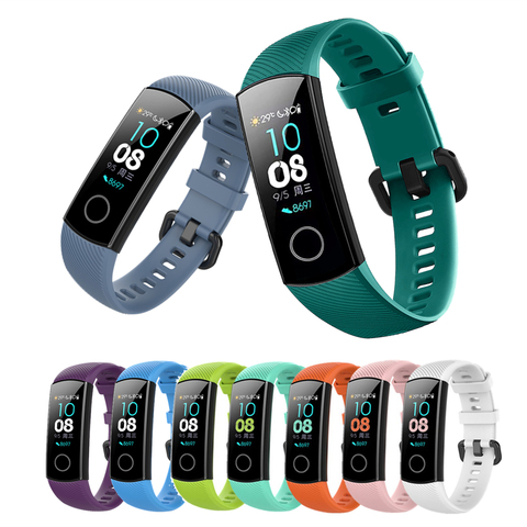 Correa de silicona deportiva para reloj Honor Band 4 y 5, accesorios de repuesto para pulsera inteligente Huawei Honor Band 5 y 4 ► Foto 1/6