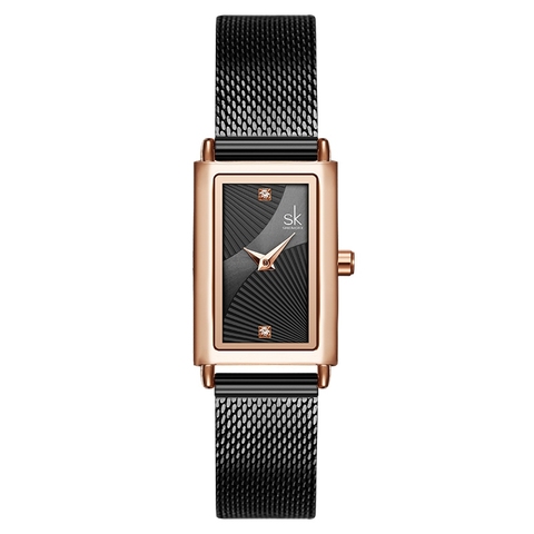 Shengke- Relojes de lujo para mujer, reloj femenino de pulsera de cuarzo dorado, de diseñador Geneva ► Foto 1/6