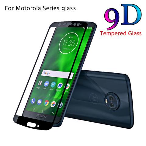 Película de vidrio templado frontal 9D, cubierta completa, para Motorola Moto E5 G5 Play G5S G6 Plus X4 X5, Protector de pantalla ► Foto 1/6