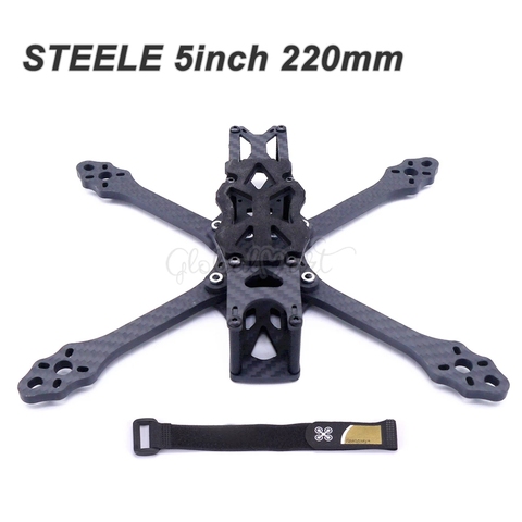 STEELE-Kit de armazón de cuadricóptero de fibra de carbono, 220mm, 220, 5 pulgadas, con brazo de 5mm, MT2204, 2300KV, motor FPV, Dron de carreras de control remoto, Estilo libre ► Foto 1/6