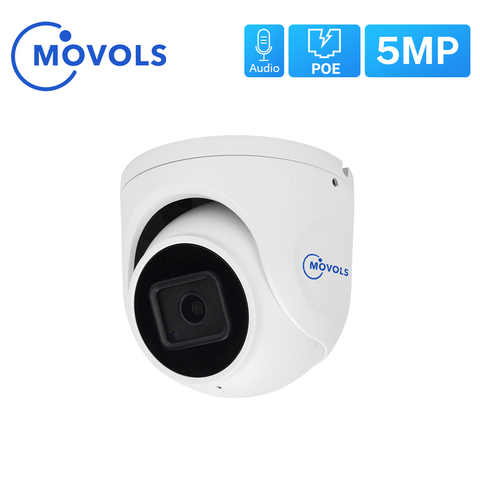 MOVOLS-cámara IP POE de 5MP, carcasa de Metal, micrófono incorporado, SONY IMX335, ONVIF, P2P, seguridad, impermeable, visión nocturna, videovigilancia ► Foto 1/6