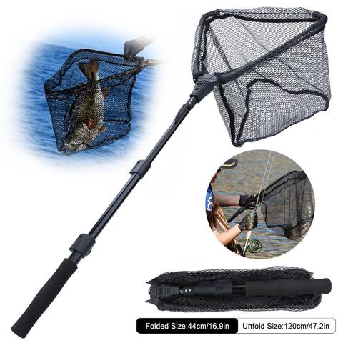 Soogayilang-red de pesca retráctil, telescópica, plegable, para pesca con mosca, 70/95/120cm ► Foto 1/6