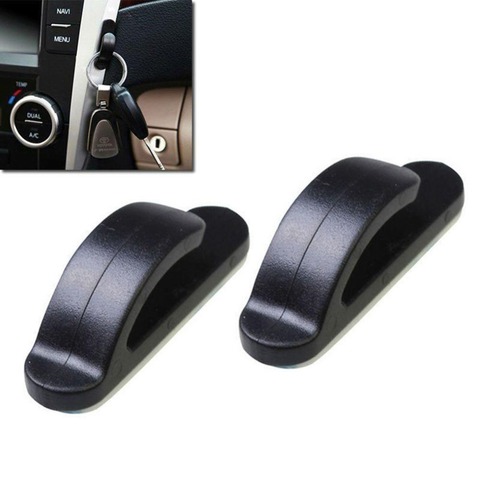 Nuevo estilo de alta calidad 2 uds cómodo negro Auto SUV coche camión autoadhesivo gancho colgador bolsa bolso organizador titular #276465 ► Foto 1/6