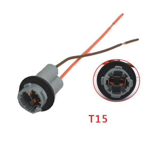 1PC de coche T15 bombilla LED conector W5W lámpara de coche Cable de bombilla para automóvil luz T10 LED enchufe de bombillas adaptador ► Foto 1/1