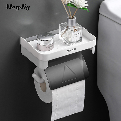 Rollo de papel de cocina, accesorio de montaje en pared, soporte de papel higiénico, accesorios de pañuelos de baño, soportes autoadhesivos, montaje en pared ► Foto 1/6