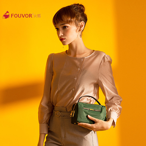 Fouvor 2022 nueva moda de Nylon impermeable de gran capacidad bolso ocasionales de la lona de las mujeres señoras Oxford bandolera de hombro 6011-01 ► Foto 1/5