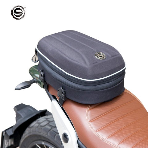 Bolsa de equipaje para motocicleta, bolso trasero impermeable y reflectante, adecuado para uso en exteriores, bolsa de viaje para moto de alta capacidad para maleta y sillín ► Foto 1/6