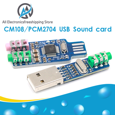 Mini tarjeta de sonido USB PCM2704, 5V, DAC, HIFI, USB, placa de decodificador de potencia, módulo DAC para Arduino Raspberry Pi de 16 Bits ► Foto 1/6