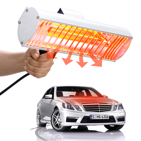 Lámpara de curado de onda corta para carrocería de coche, calentador eléctrico infrarrojo de mano con película Solar para hornear, 1000W ► Foto 1/6