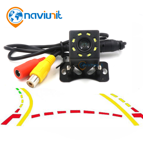 Naviunit-cámara trasera universal para aparcamiento de coche, videocámara impermeable con imagen inversa HD cmos, 8 LED de visión nocturna ► Foto 1/6