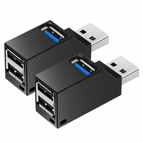 Adaptador de concentrador USB 3,0, Mini caja divisora, 3 puertos para PC, portátil, Macbook, teléfono móvil, lector de disco en U de alta velocidad para Xiaomi ► Foto 1/6