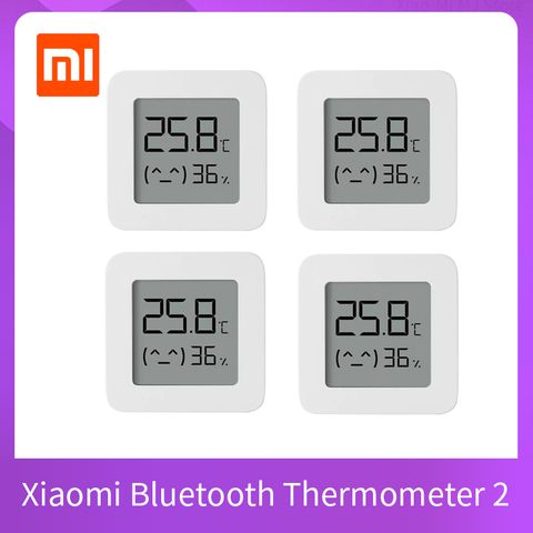 Xiaomi-termómetro eléctrico inteligente Digital Mijia 2, termómetro inalámbrico con Bluetooth, que funciona con la aplicación Mijia higrómetro, disponible, 2022 ► Foto 1/6