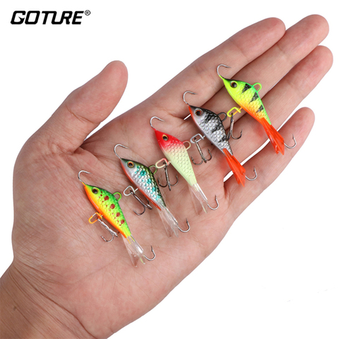 Goture 5 unid/set equilibrador para invierno pesca señuelo para pesca en hielo 7,37g/5,3 cm plantilla señuelo duro bajo de cebo de pesca de la carpa pesca Wobblers ► Foto 1/6