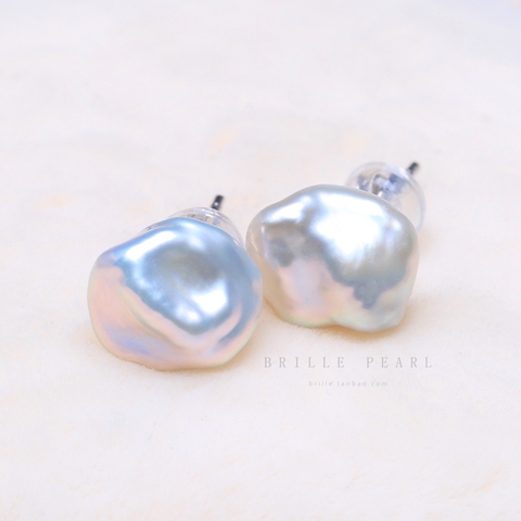 BaroqueOnly-pendientes de perlas naturales de plata de ley 100%, Mini pendientes de plata de ley 925, color blanco, joyería, regalo de boda, 5A, EQF ► Foto 1/6