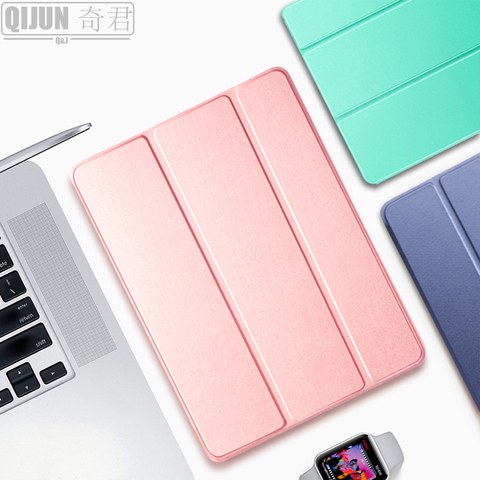 Funda de cuero PU para tableta Apple ipad de 9,7 pulgadas, cubierta sólida para ipad 5 th A1822 A1823, 2017 ► Foto 1/6