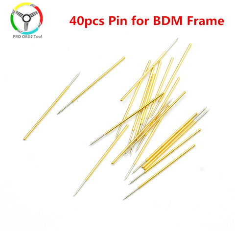 BDM frame pin 40 Uds agujas 20 piezas pequeñas agujas y 20 piezas agujas grandes apoyo BDM100 programador de ECU ktag k-etiqueta ► Foto 1/6