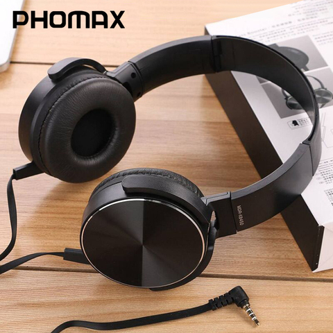 PHOMAX-auriculares Gaming Shack, cascos con cable de sonido de calidad, con micrófono, cable de audio de 3,5mm, para iPad, tableta, teléfonos inteligentes ► Foto 1/5