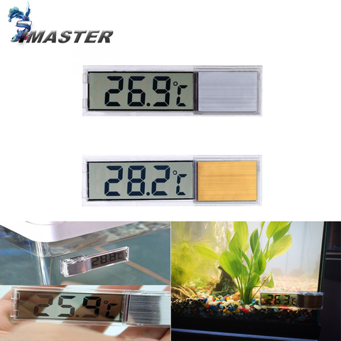 Termómetro Electrónico multifuncional para acuario, medidor de temperatura Digital LCD 3D para pecera ► Foto 1/6