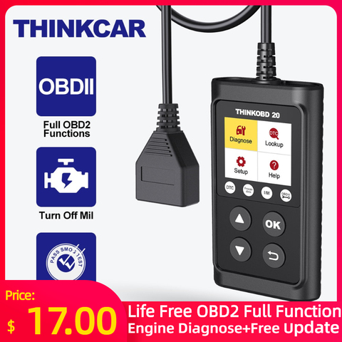 THINKCAR THINKOBD 20 profesional OBD2 Auto herramienta de diagnóstico escáner OBD 2 automotivo lector de código de comprobar la luz del motor ► Foto 1/6