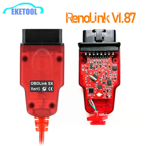 Renolink-programador ECU V1.87 para Renault, codificación de llave de reajuste, UCH Match, para tablero, mejor que RenoLink V1.52, nuevo ► Foto 1/6