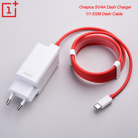 5V/4A Oneplus Dash cargador USB adaptador de carga rápida 1/1 5/2M USB Cable Dash para uno más 1 + 3 3T 5T 5T 6T 7T 8 Pro ► Foto 1/6