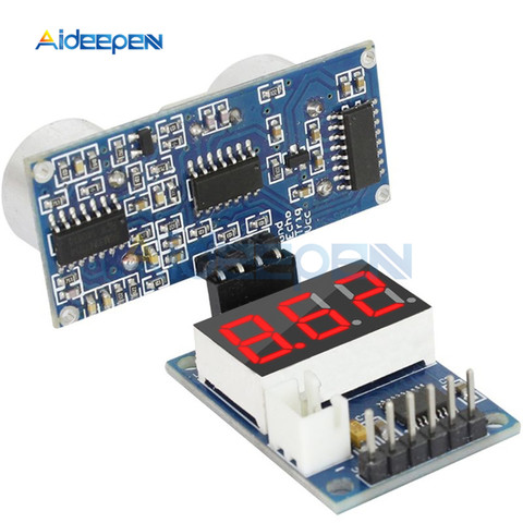 Sensor ultrasónico de HC-SR04P, HC-SR04 de medición de distancia para Arduino Robot UNO, Módulo De Pantalla LED ► Foto 1/6