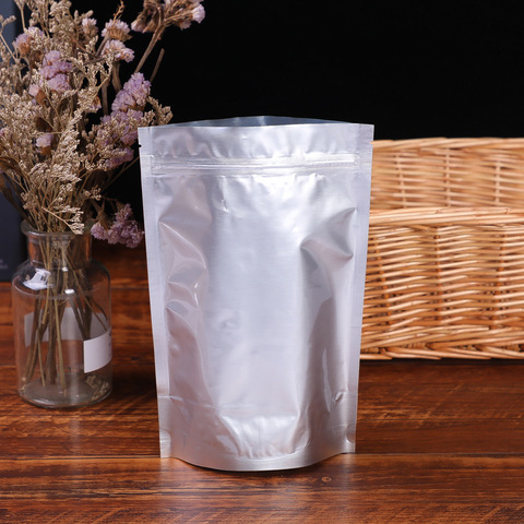 Bolsa de calor de papel de aluminio Bolsa con cierre de cremallera embalaje de alimentos bolsa de Mylar de pie ► Foto 1/6
