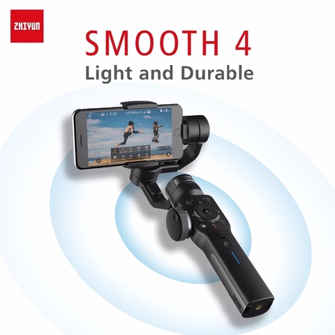 ZHIYUN Smooth 4 Cardán con Cámara de Acción ZHIYUN oficial Smooth 4, 3 ejes, estabilizadores de mano para teléfonos inteligentes iPhone/HUAWEI/Samsung ► Foto 1/6