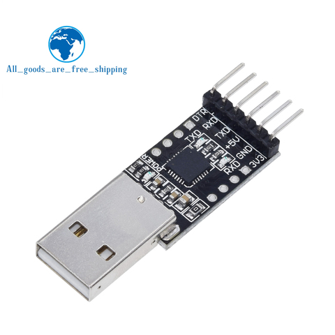 TZT-Módulo UART CP2102 USB 2,0 a TTL, convertidor de serie de 6 pines, STC, sustituir el módulo adaptador FT232, potencia de 3,3 V/5V ► Foto 1/6