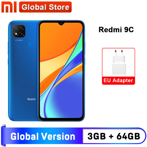 Versión Global Xiaomi Redmi 9C teléfono móvil 3GB RAM 64GB ROM MediaTek Helio G35 6,53 