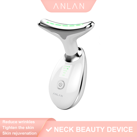 ANLAN-Dispositivo de belleza facial para el cuello terapia de fotones LED de 3 colores, Reduce la doble barbilla, elimina las arrugas y las herramientas de cuidado de la piel ► Foto 1/6