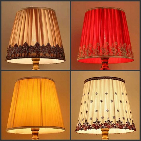 Pantallas de lámpara E27 Art Deco para lámparas de mesa, pantalla redonda de tela, cubierta de lámpara de estilo moderno para Luz de suelo ► Foto 1/5