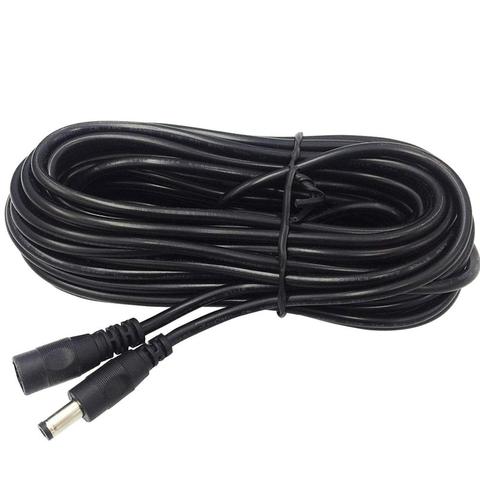 Cable de extensión de alimentación CC, adaptador de fuente de alimentación de 1m, 2m, 5m, 10m, 15m, 20m, 2,1mm x 5,5mm, CC, 12V, 24V, cámara de seguridad IP CCTV, tira Led ► Foto 1/6